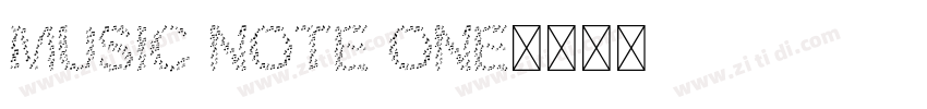 music note one字体转换